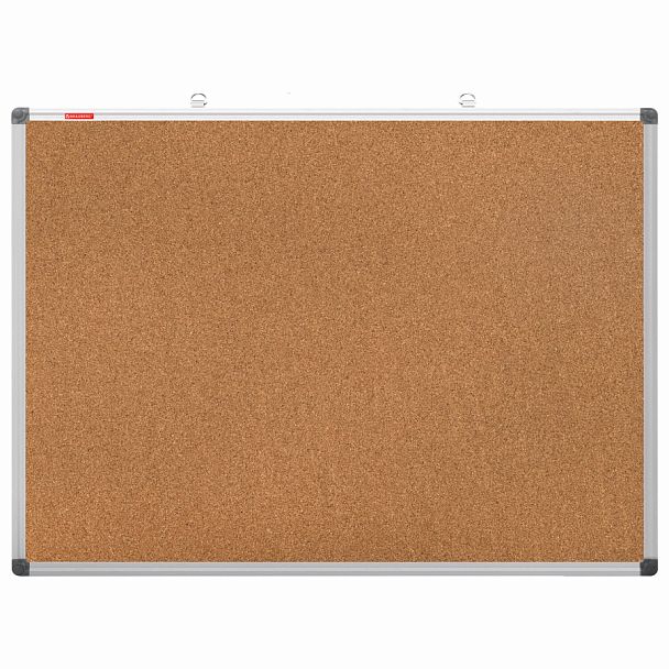 Доска пробковая для объявлений 90х120 см, алюминиевая рамка, BRAUBERG Extra, 238309 - Вид 1