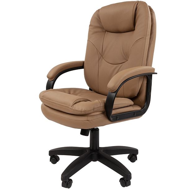 Кресло CHAIRMAN 668LT, экокожа, бежевый - Вид 2