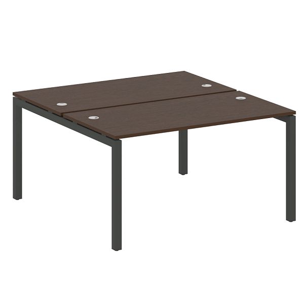 Metal System Quattro Р. ст. на П-образном м/к 50БП.РАС-СП-2.3 Венге/Антрацит металл 1400*1475*750 - Вид 1