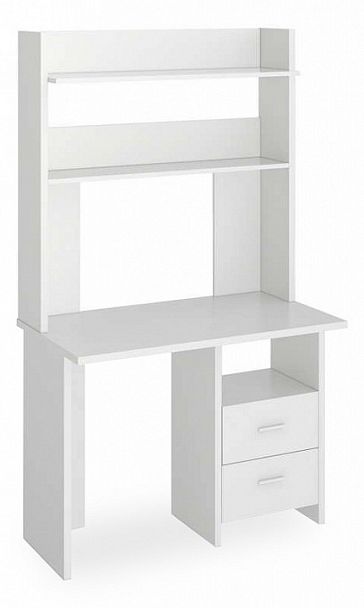 Стол компьютерный Нельсон Lite СКЛ-Прям100+НКЛХ-100 Белый - Вид 1