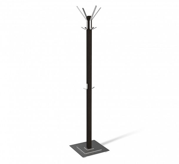 Вешалка Sheffilton Альберо SHT-CR11 напольная венге/алюм.мет - Вид 3