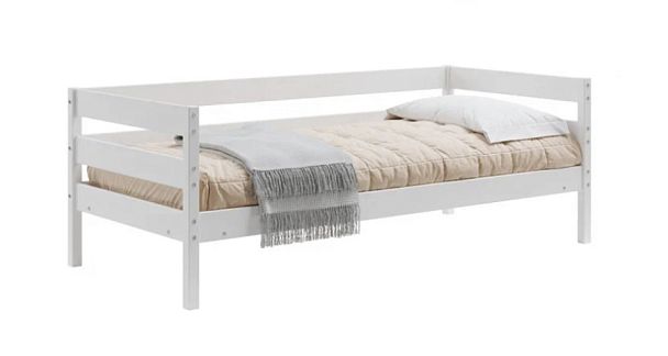 Кровать-тахта деревянная Мечта 5 800х2000, береза, цвет белый - Вид 1