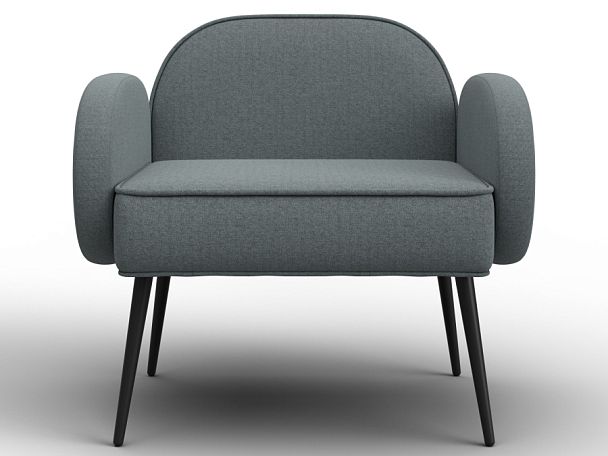 Кресло Лига-086 Рогожка серый - Вид 2