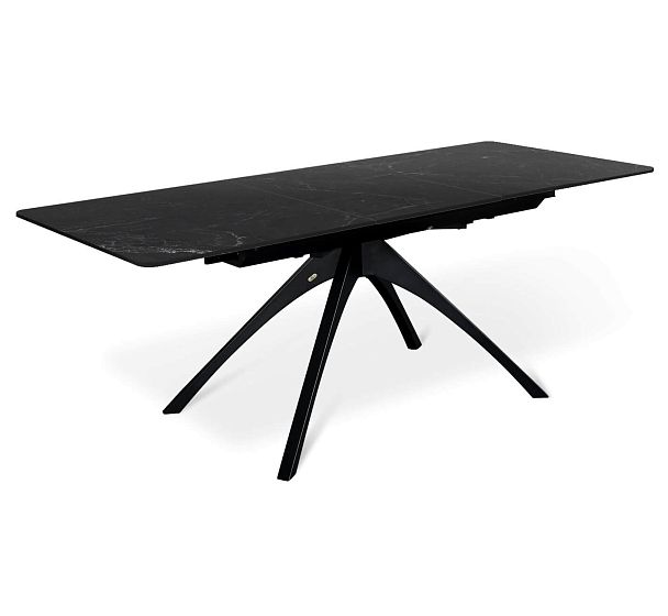 Стол раскладной Sheffilton SHT-T76 серый мрамор/черный - Вид 2