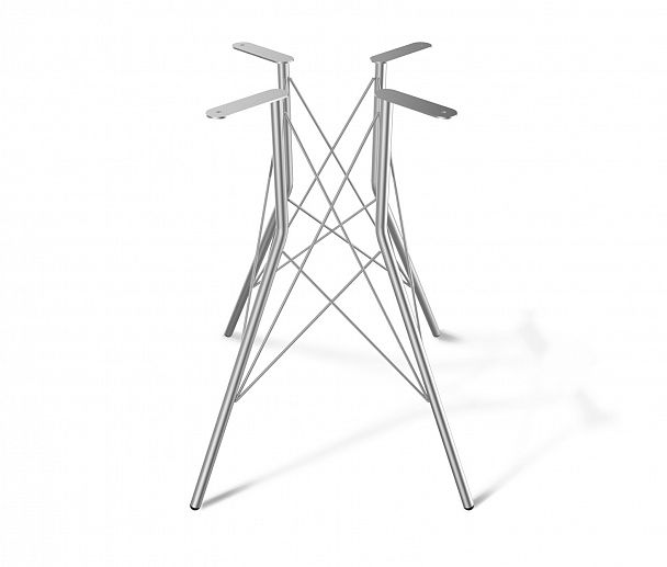 Стол Sheffilton SHT-TU2-1/80 МДФ обеденный хром лак/бетон светлый - Вид 8