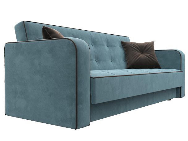 Диван-книжка Тур Велюр бирюзовый - Вид 3