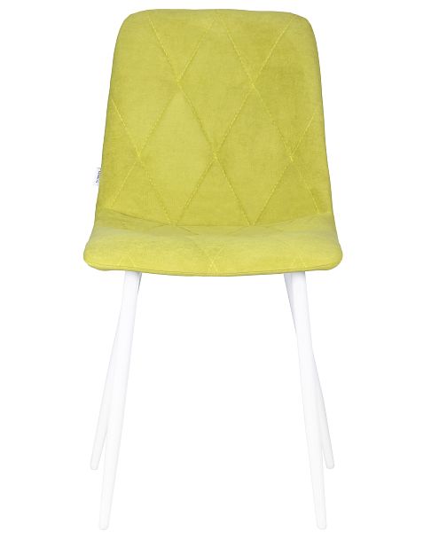 Стул обеденный DOBRIN CHILLY ROMBO (Лайм Simple 14, основание белый) - Вид 6