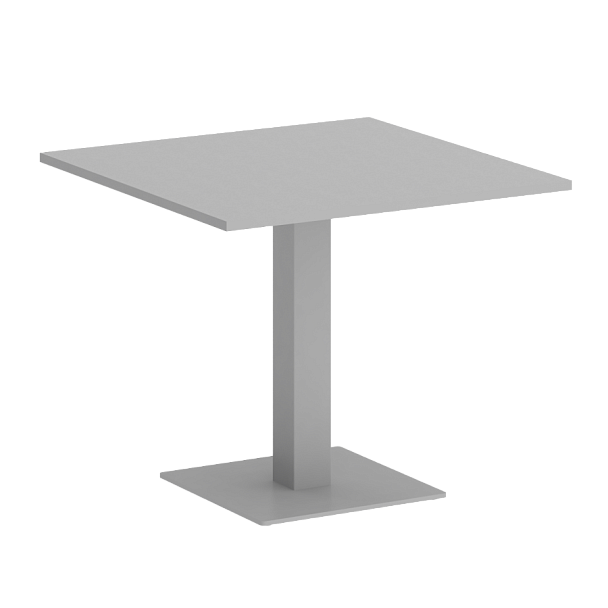 Home Office Стол квадратный VR.SP-5-90.2 Серый/Серый металл 900*900*750 - Вид 1