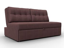 Диван прямой Лига-107 (140) Замша бордовый - Фото предпросмотра