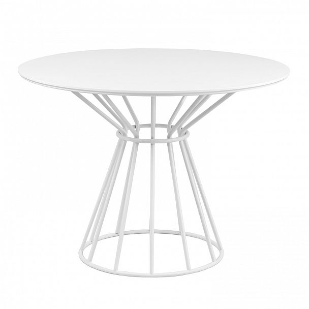 Стол Жи-Ши d1000, белый матовый - Вид 2