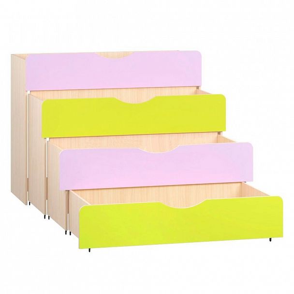 Кровать 4-х ярусная выкатная КМД-010 - Вид 1