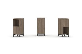 Стайл Проджект Набор стеллажа 2-х сторон., 2 яр. SN.NSD-211 Вяз Благородный/Металл Антрацит 387*400* - Фото предпросмотра