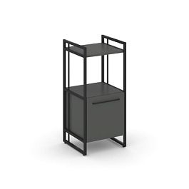 Rift Шкаф 2 ниши узкий RF.SU-22 (R) Антрацит/Металл Черный 420*396*924 - Фото предпросмотра