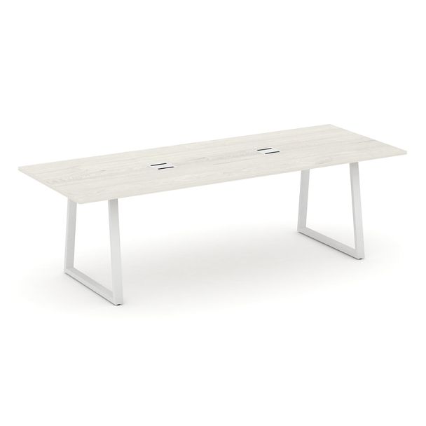 Style Project Direct Direct Стол переговорный SN-6T1.SPRG-258 Дуб Наварра/Металл Белый 2580*980*750 - Вид 1