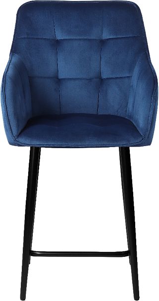 Комплект полубарных поворотных кресел Мони К, Confetti blue/черный, 3 шт. - Вид 3