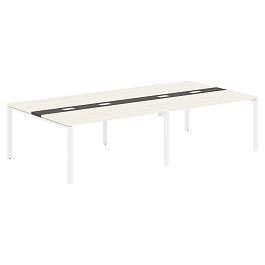 Конференц стол EUCT 3116 Ясень Траун/Белый 3126х1606х750 EDIS - Фото предпросмотра
