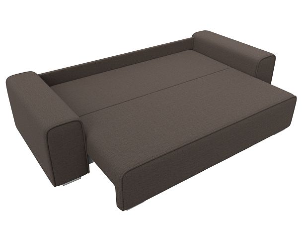 Диван прямой Лига-029 Рогожка коричневый - Вид 8