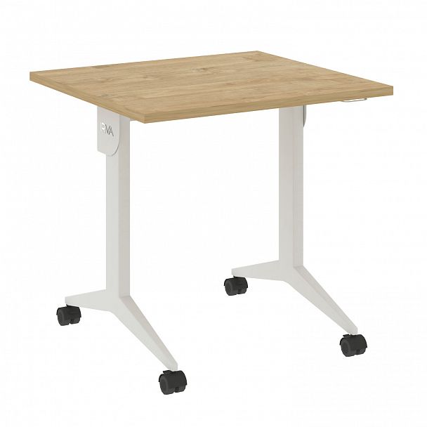 Стол складной "X-Pull" X.M-0.7 тиквуд светлый/белый - Вид 1