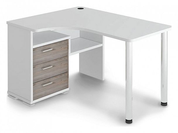 Стол письменный Домино СР-132С Белый/Нельсон левый - Вид 1