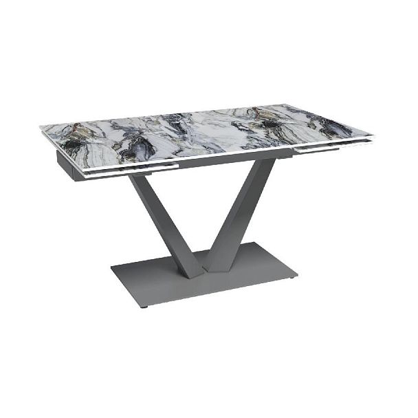 Стол раскладной Malibu (140+40+40), керамика глянцевая Cold Jade - Вид 1