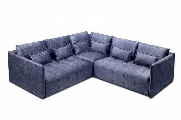 Мягкий угол "Чилетти" Long синий - Вид 1