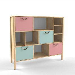 Стенка для игрушек детский Скандинавия - Фото предпросмотра