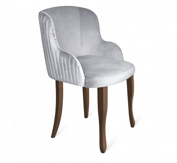 Стул Sheffilton SHT-ST39-1/S122 серое облако/темный орех/черный муар - Вид 2