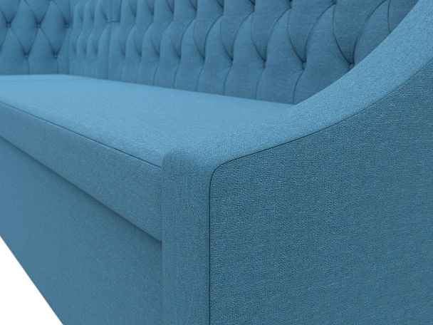 Диван кухонный угловой Мерлин левый угол Рогожка голубой - Вид 4