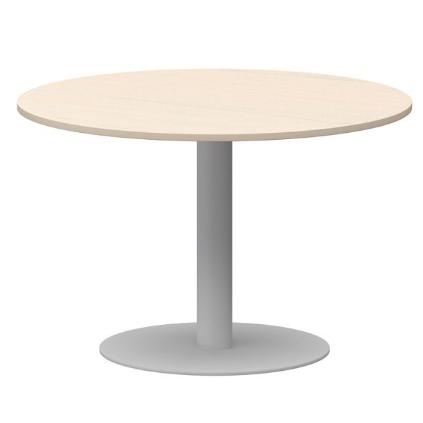 Стол круглый АМ-Д120 Бук/Белый 1200x1200x760 Арго-М - Вид 1