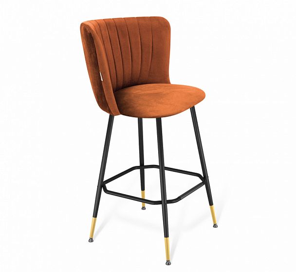 Стул барный Sheffilton SHT-ST36-1/S148 песчаная буря/черный муар/золото - Вид 1