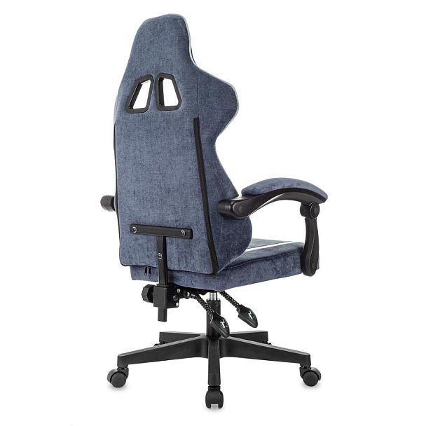 Кресло компьютерное BRABIX ''Shooter GM-123'', 2 подушки, ткань, синее/серое, 533212 - Вид 6