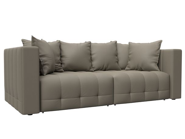 Диван прямой Лига-052 НПБ Экокожа бежевый - Вид 1