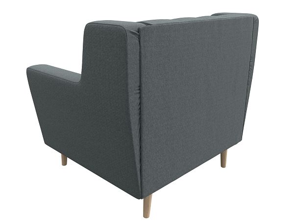 Кресло Брайтон Люкс Рогожка серый - Вид 6