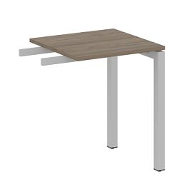 Metal System Quattro Приставной элемент на П-образном м/к 50БП.ПР-1 Вяз/Серый металл 600*600*750 - Фото предпросмотра