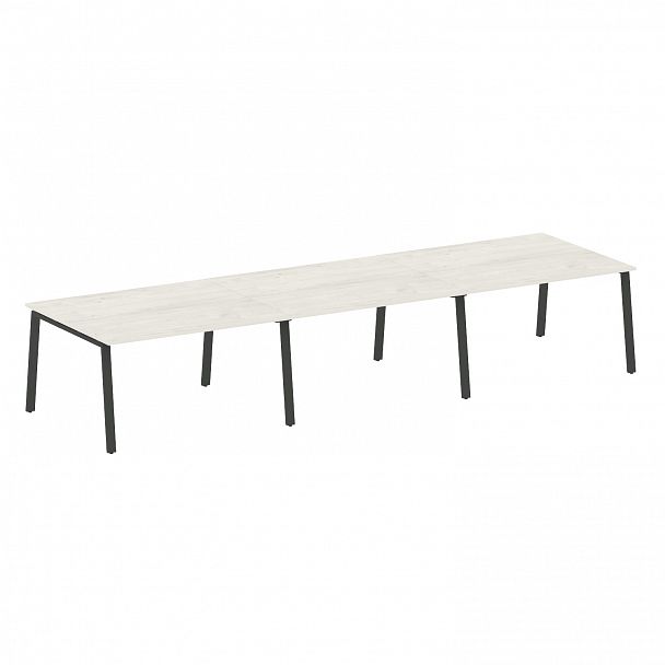 Стол для переговоров "Metal System" БА.ПРГ-3.3 дуб наварра/антрацит - Вид 1