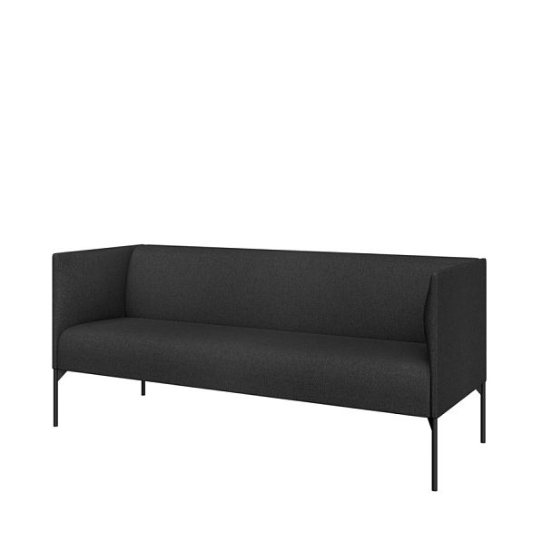 Трехместный диван Mona 185x71x81 чёрный - Вид 1