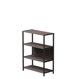 Стеллаж металлический средний Everprof EVO 830х385x1120 Дуб Пасадена/Черный - Фото предпросмотра