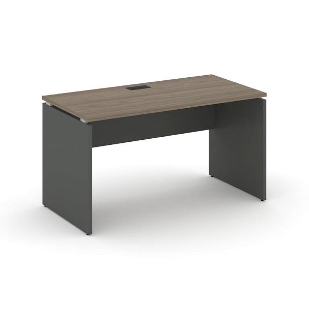 Стайл Проджект Стол письменный SN-D.SP-011 Вяз Благородный/Антрацит NEW/Черная Заглушка 980*700*750 - Вид 1