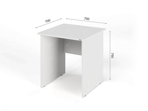 UNITY PС7-07 БЕЛЫЙ Офисный стол прямоугольный Прямой 700х700х750 - Вид 1