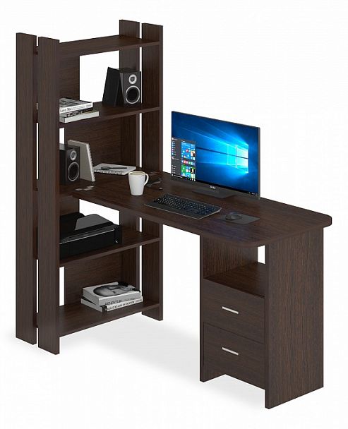 Стол компьютерный Домино Lite СТЛ-ОВ+С120Р Венге - Вид 1