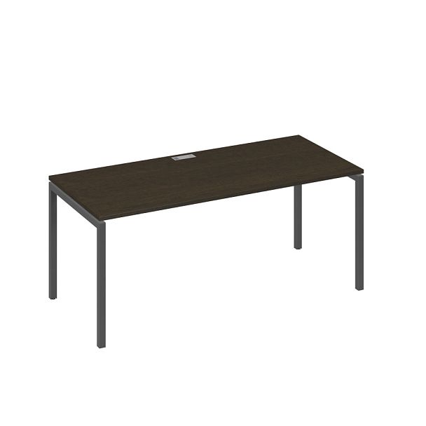 Стол письменный на металлокаркасе DUE A4 А4 Б2 026 БП венге / металлокаркас антрацит - Вид 1
