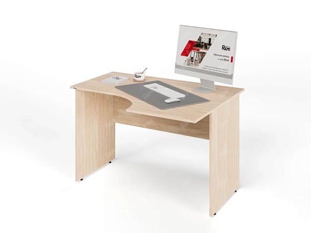 UNITY PС3-12 R ДУБ СОНОМА Офисный стол угловой Правый 1200х900х750 - Вид 3
