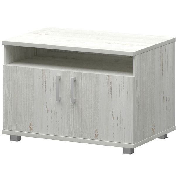 Тумба для оргтехники НТ-340 Сосна винтер 900x595x620 Аргентум - Вид 1