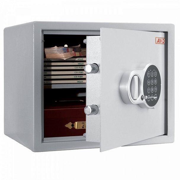 Сейф мебельный AIKO "T-28 EL", 280х340х295 мм, 8 кг, электронный замок, крепление к стене - Вид 1