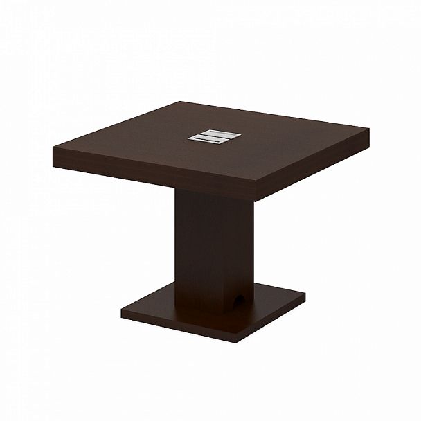 Стол переговорный "Столы для переговоров" ПК-СПК-СТГ120Х120-В1-974 темный орех - Вид 1