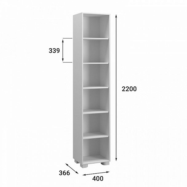 Стеллаж-колонка Монблан МБ-22 - Вид 2