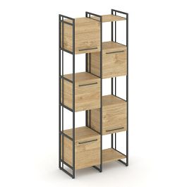 Rift Шкаф комбинированый RF.NS-003 Тиквуд Светлый/Металл Антрацит 820*396*2010 - Фото предпросмотра