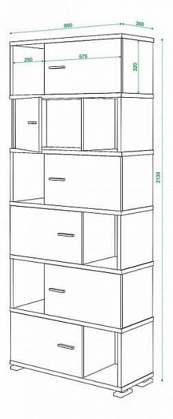 Шкаф комбинированный Домино СБ-30/6 Карамель - Вид 3