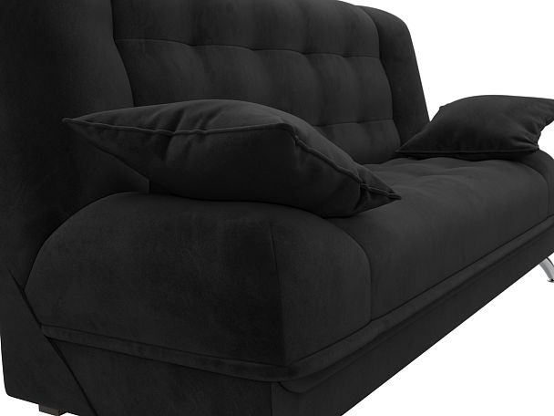 Диван Книжка Анна (полностью велюр черный) - Вид 4