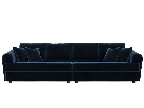 Диван прямой Милтон Велюр синий - Вид 2